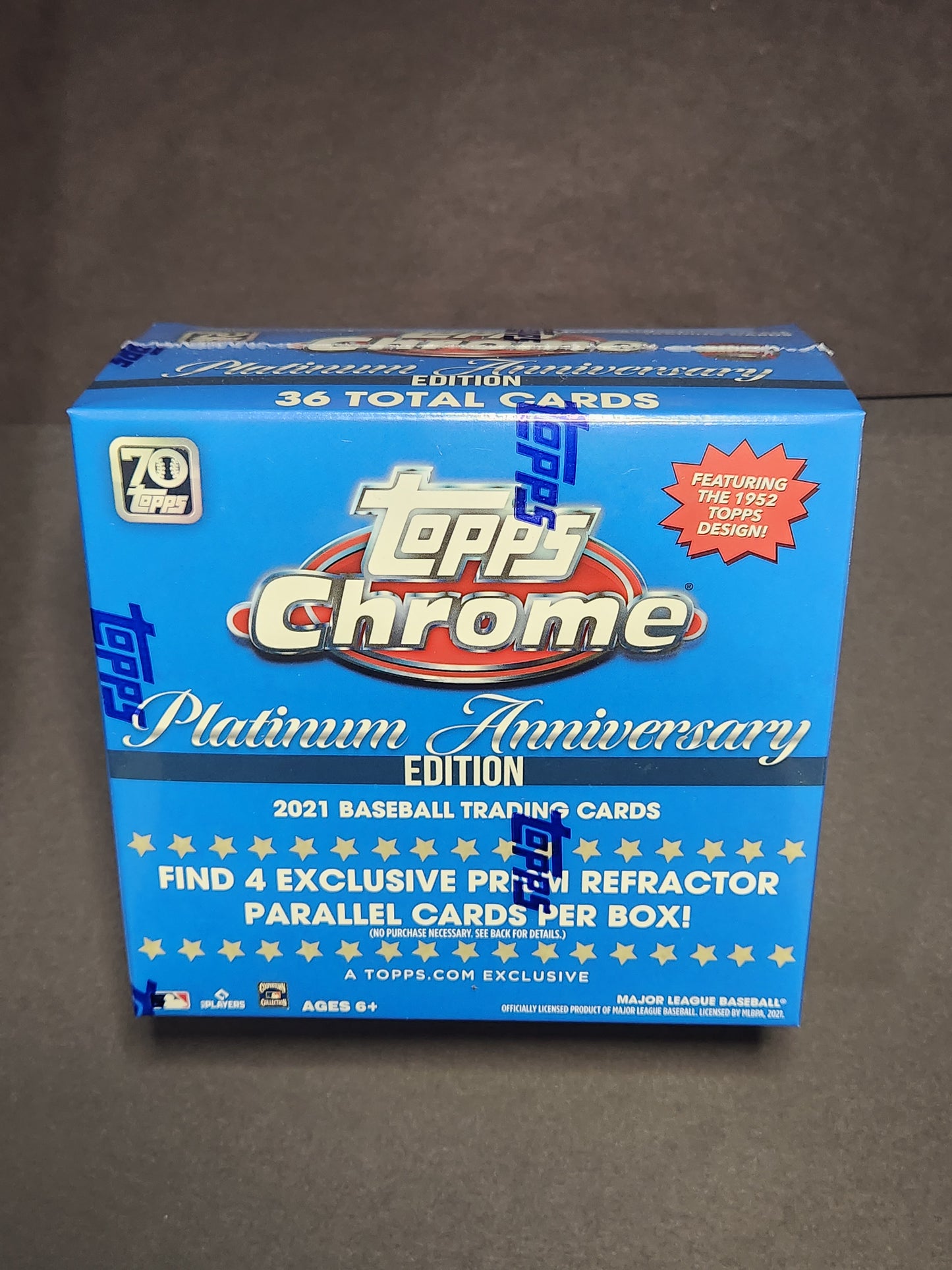 2021 Topps Chrome Platinum Anniversary Baseball Mega, 40 Box Case