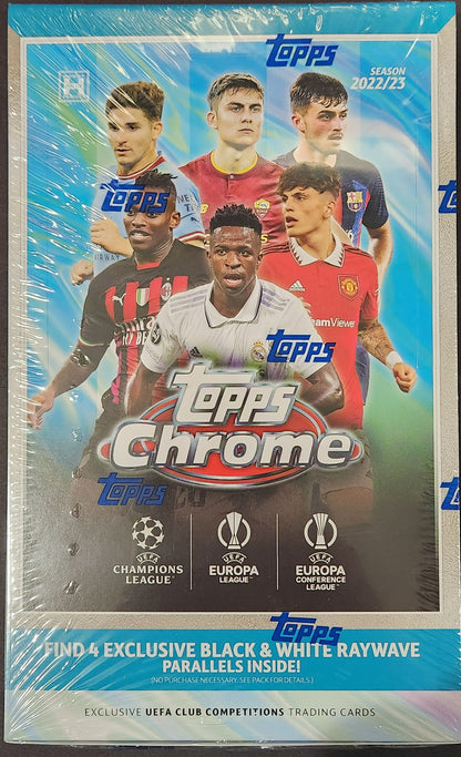 2022-23 Topps Chrome UEFA Soccer Club Competition Hobby Box Lite